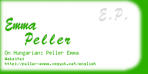 emma peller business card